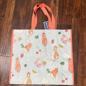 Marshall’s Cat Party Tote Bag - Orange and Multicolor